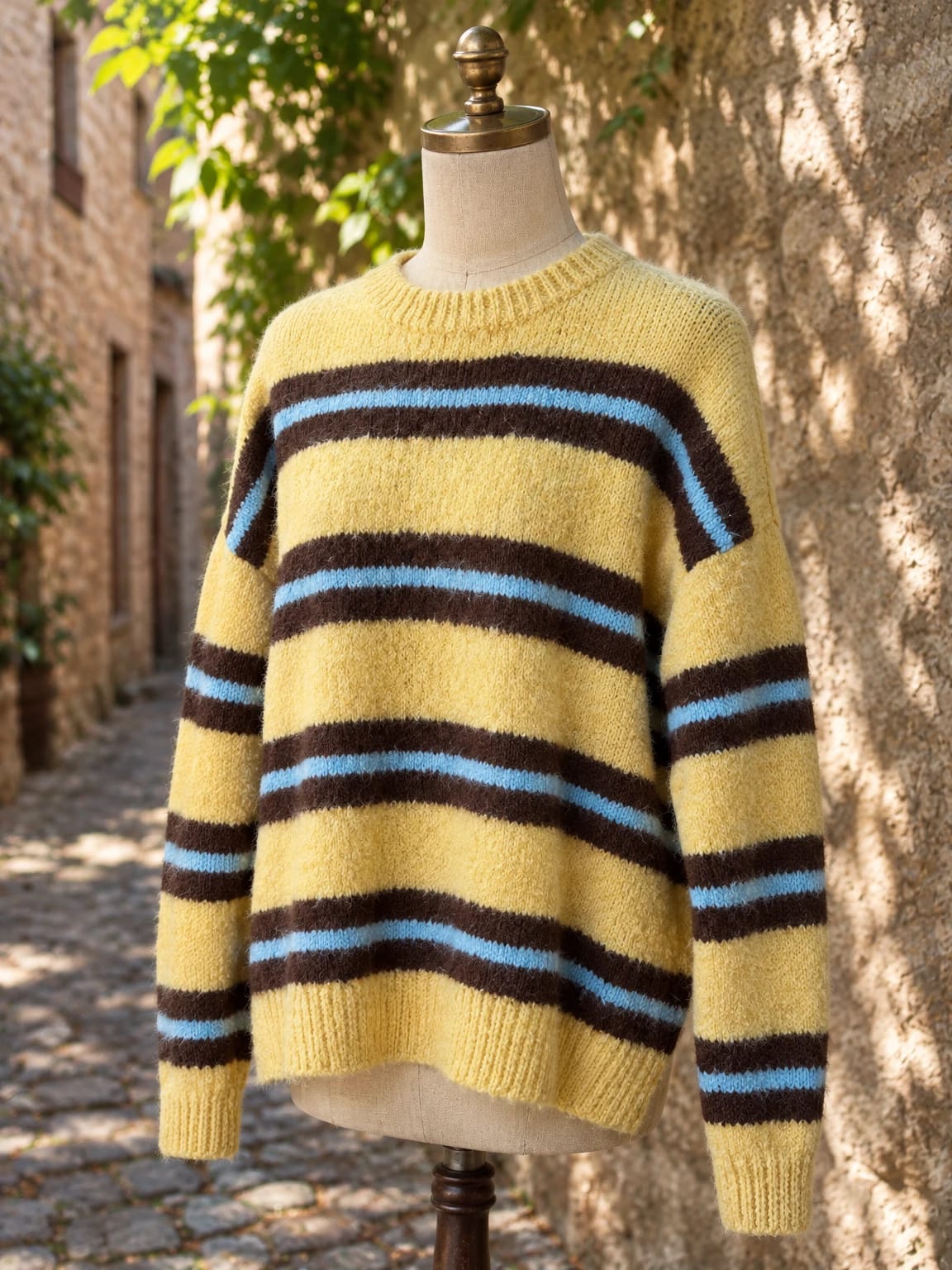 Maglione morbido a righe